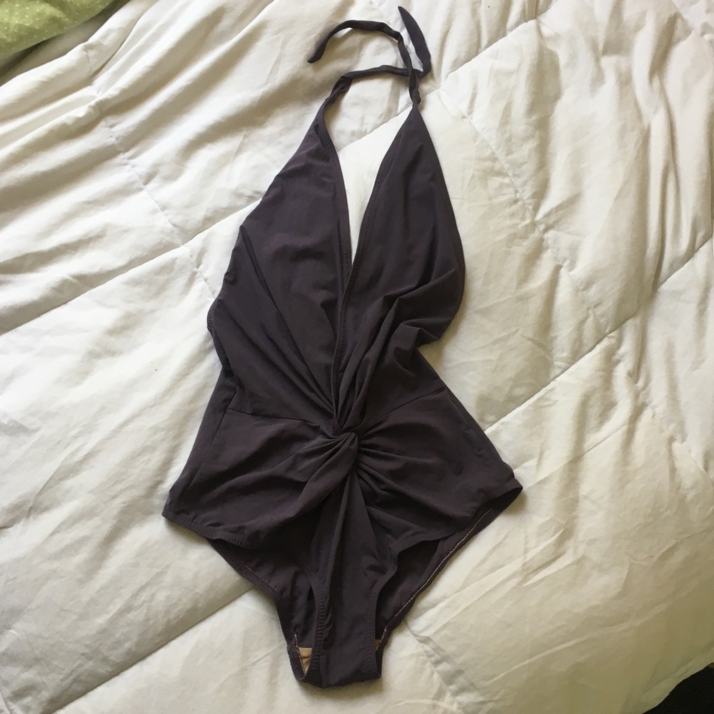Vintage Halter One Piece Bathing Suit